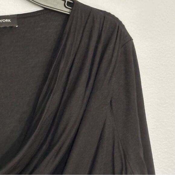 Jones New York | Women's Black Cowl Neck Stretch 3/4 Sleeve Blouse Top T… - Picture 5 of 12
